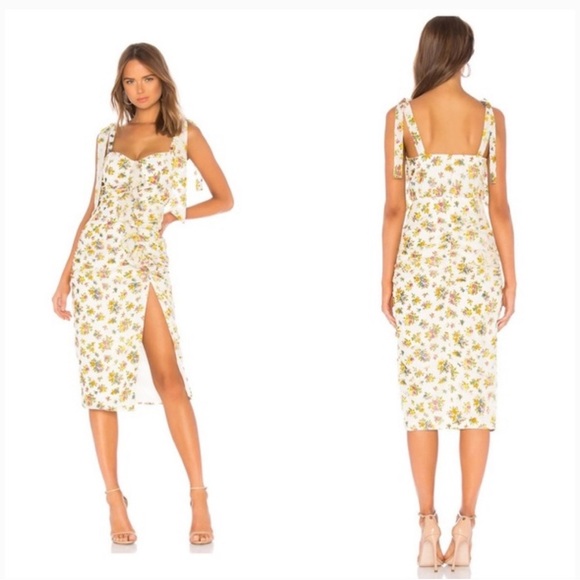 REVOLVE X by NBD Tea Time Dress in Floral Rainbow Size XS - Picture 2 of 8